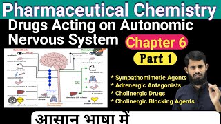 Pharmaceutical Chemistry Chapter 6  Drugs Acting On Autonomic Nervous System [upl. by Annissa]