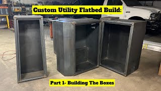 Custom Utility Flatbed Build Part 1 Building The Boxes [upl. by Artimed103]