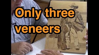 Marquetry pictures using three veneers only [upl. by Ijar540]