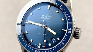 Blancpain Fifty Fathoms Bathyscaphe 50000240NAOA Blancpain Watch Review [upl. by Kelley]