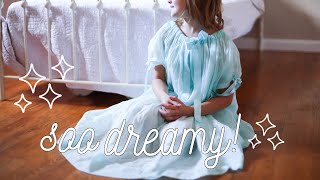 sew this EASY nightgown no pattern needed 🙌🥳 [upl. by Rosane553]