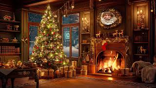 Frank Sinatra Nat King Cole Bing Crosby D Martin Jim Reeves🎁Best Classic Christmas amp Fireplace [upl. by Naldo]