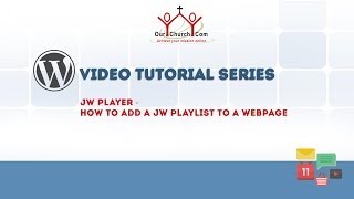 JW Player  How to add a JW playlist to a webpage [upl. by Varini]