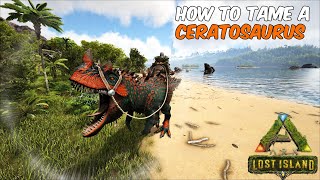 How to Tame The CERATOSAURUS in ARK Survival Evolved ark arksurvivalevolved ceratosaurus [upl. by Alusru]