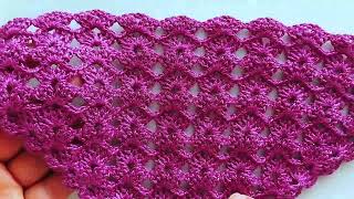 tuto crochet châle triangle débutant facile crochet knitting house tv shawl crochet [upl. by Heady]