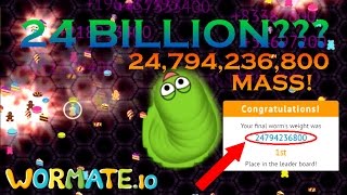 WORMATEIO NEW WORLD RECORD  24794236800 MASS  24 BILLION MASS IN WORMATEIO [upl. by Cuda]