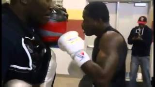 Adriern Broner Working Out Gets Ready For Paulie Malignaggi  thanks ProAmFightTalk [upl. by Ylrebmi87]