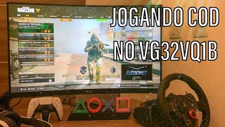 MONITOR ASUS VG32VQ1B  TESTANDO JOGOS  Call of Duty Warzone e Vanguard [upl. by Anneirda223]