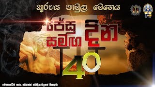 ජේසු සමඟ දින 40 දහසයවන දින  40 Days with Jesus Day 16  Kurusa Pamula Meheya [upl. by Airam]