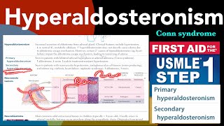 Hyperaldosteronism in HindiUrdu by first aid for USMLE step 1 [upl. by Lekkim]