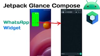 Jetpack Glance Compose Whatsapp Widget [upl. by Notluf]