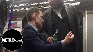 British man goes on racist rant at polish man for drinking on train  Metrocouk [upl. by Adlin629]