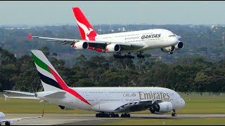 AWESOME Morning Airbus A380 CLOSEUP Landings amp Takeoffs  Melbourne Airport Plane Spotting [upl. by Lletnahs994]