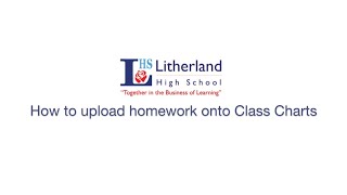 How to upload homework to Class Charts [upl. by Pederson]