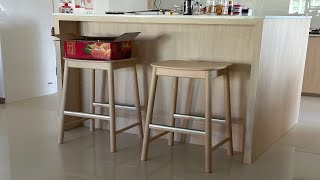 IKEA RÖNNINGE Bar amp Island Stool  Assembly amp Installation [upl. by Laenej]