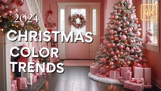 Top 10 Christmas Decor Color Trends for 2024 You MUST Try  Unique Ideas for a Festive Home [upl. by Fe]