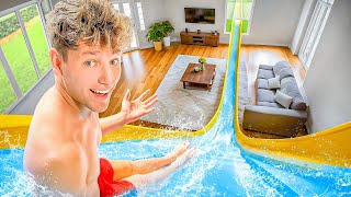 I Built a Waterslide in my House EXTENDED [upl. by Arraik]