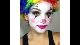 Clown Makeup Tutorial Halloween [upl. by Euginimod]