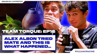 ALEX TASTES MATE WITH FRANCO  Team Torque Ep16  Alex Albon amp Franco Colapinto  Williams Racing [upl. by Zerk]