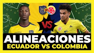 Posibles Alineaciones Ecuador vs Colombia  Fecha 12 Eliminatorias Mundial 2026 🇪🇨🇨🇴🏆 [upl. by Aihsemat]