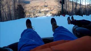 Snow Tubing Loon Mountain Incredibly Fast [upl. by Eidoj]