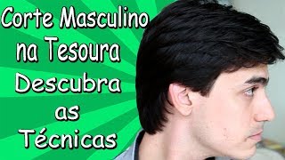 Corte de Cabelo Masculino com Tesoura Moisés Cabeleireiro [upl. by Mihalco]