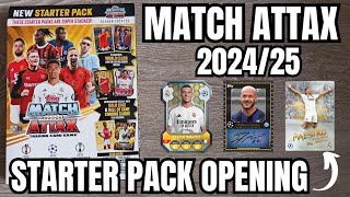 NEW MATCH ATTAX 202425 STARTER PACK OPENING  FIRST LOOK  NEW COLLECTION amp NEW EXCLUSIVE CARDS [upl. by Anaujahs85]