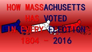 How Massachusetts has voted in Every Presidential Election [upl. by Tiffa830]