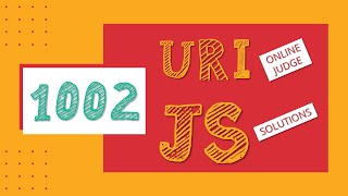 URI 1002  URI Online Judge e Javascript Solutions [upl. by Branca762]