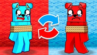 ZAMIENIAMY SIĘ KOLORAMI w Minecraft 🔵🔴🎨 [upl. by Doy144]