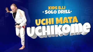 Osoto Gari Uchi Kome Step Ins  Solo BJJ Drills for Kids [upl. by Shea]