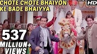 Chhote Chhote Bhaiyon Ke Bade Bhaiyya  Hum Saath Saath Hain  Bollywood Wedding Song [upl. by Schlosser]