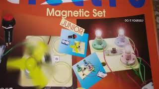 Electro Magnetic set junior  Two main experiments are done 1 Fan 2 Light [upl. by Quinby]