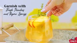 Sweet Bourbon Peach Lemonade  Refreshing Whiskey Cocktail  Summer Drink  Easy to Make Recipe [upl. by Aehtrod]