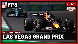 F1 Live  Las Vegas GP Free Practice 3 Watchalong  Live timings  Commentary [upl. by Nod]