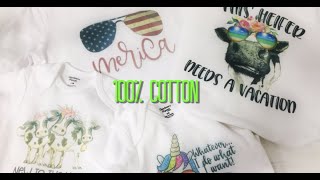 Sublimating on 100 Cotton Shirts Made Easy [upl. by Frangos54]