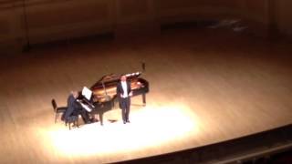 Jonas Kaufmann at Carnegie Hall 22014  Recital Debut [upl. by Elma]