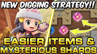 NEW DIGGING STRATEGY for the Grand Underground in BDSP EASIER ITEMS AND MYSTERIOUS SHARDS [upl. by Biancha]