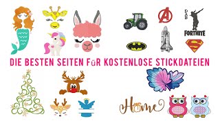 Freebie Stickdatei  Maschinensticken  Embroidery Freebie Pages  Kostenlose Stickdatei [upl. by Irved]