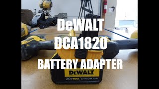 DeWALT DCA1820 BATTERY ADAPTER [upl. by Nrubliw587]