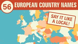 How European Country Names Sound in Their Own Languages  Pronunciation Guide [upl. by Ycnay]