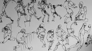 How to sketch amp draw people Part 2  Gesture Drawing [upl. by Durrace]