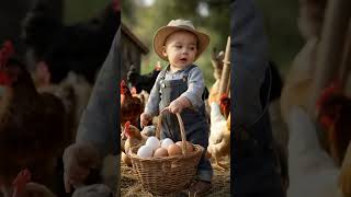 Adorable Farmyard Moments with Little Farmers 🐥🌾🥚VintageFarmKids CountryCharm VintageFarmKids [upl. by White]