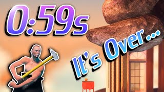 Getting Over It Speedrun World Record in 59885s [upl. by Ettenal]