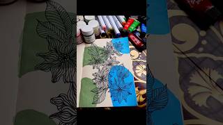 Doodle Tutorial artwork ✨️  Easy pattern💙 art subscribe easy painting shorts fyp [upl. by Nedarb]