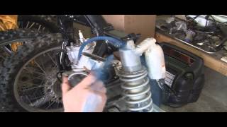 YZ125 Part 25 2 Stroke Installing Rear Subframe amp Carb [upl. by Nhepets]