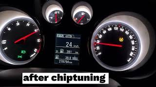 opel insignia 20cdti 195km acceleration before and after chip [upl. by Anson276]