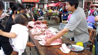 China A Colorful Market in Yunnan Around Dali [upl. by Lap]