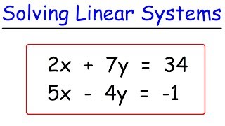 How To Solve Linear Systems Using Substitution By Avoiding Fractions [upl. by Hartwell125]