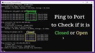 How to Check if a Port is Closed or Open on Windows [upl. by Ivar611]